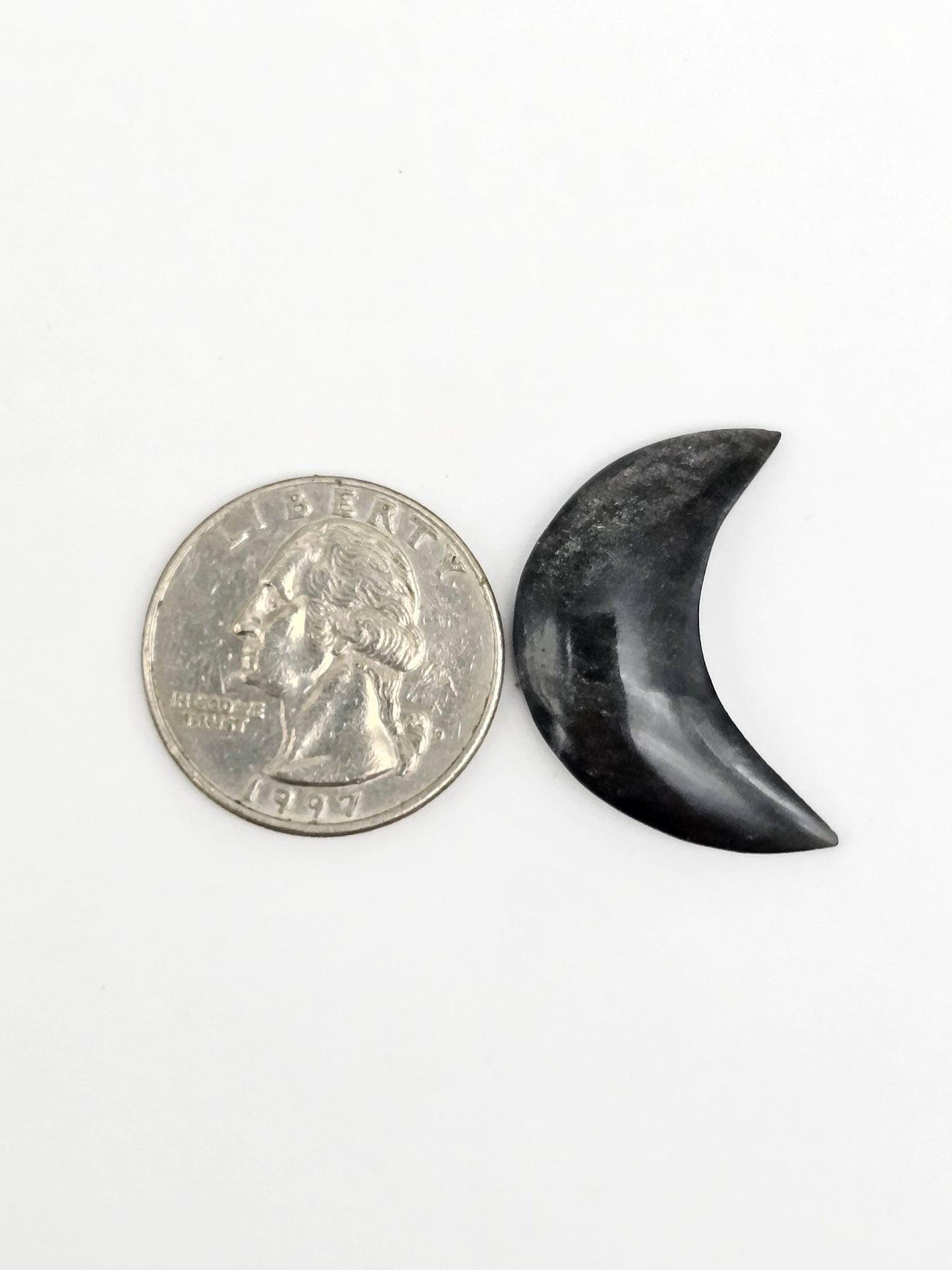 Gold sheen Obsidian Moon Cabochon