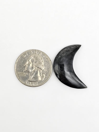 Gold sheen Obsidian Moon Cabochon