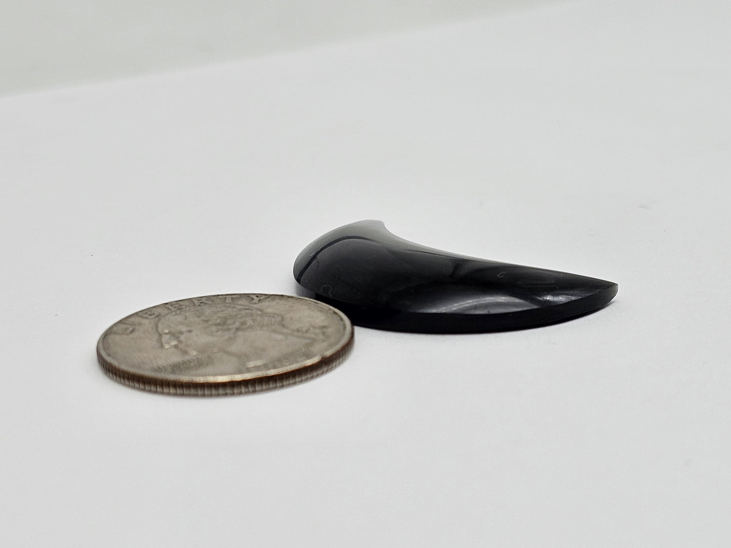 Velvet Obsidian Moon Cabochon