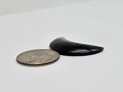 Velvet Obsidian Moon Cabochon