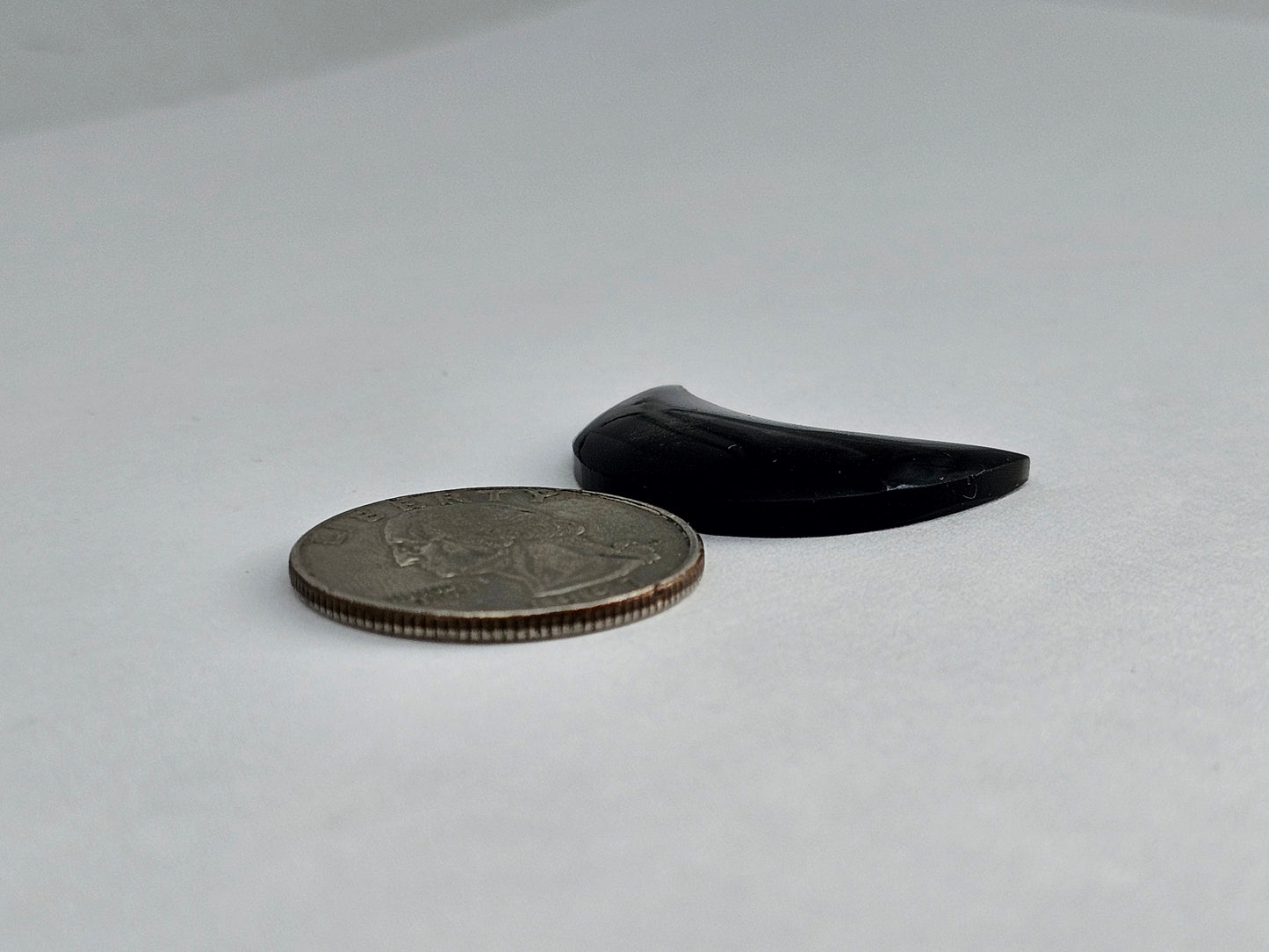 Silver Obsidian Moon Cabochon