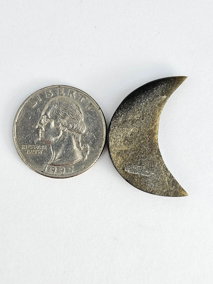 Golden Obsidian Moon Cabochon