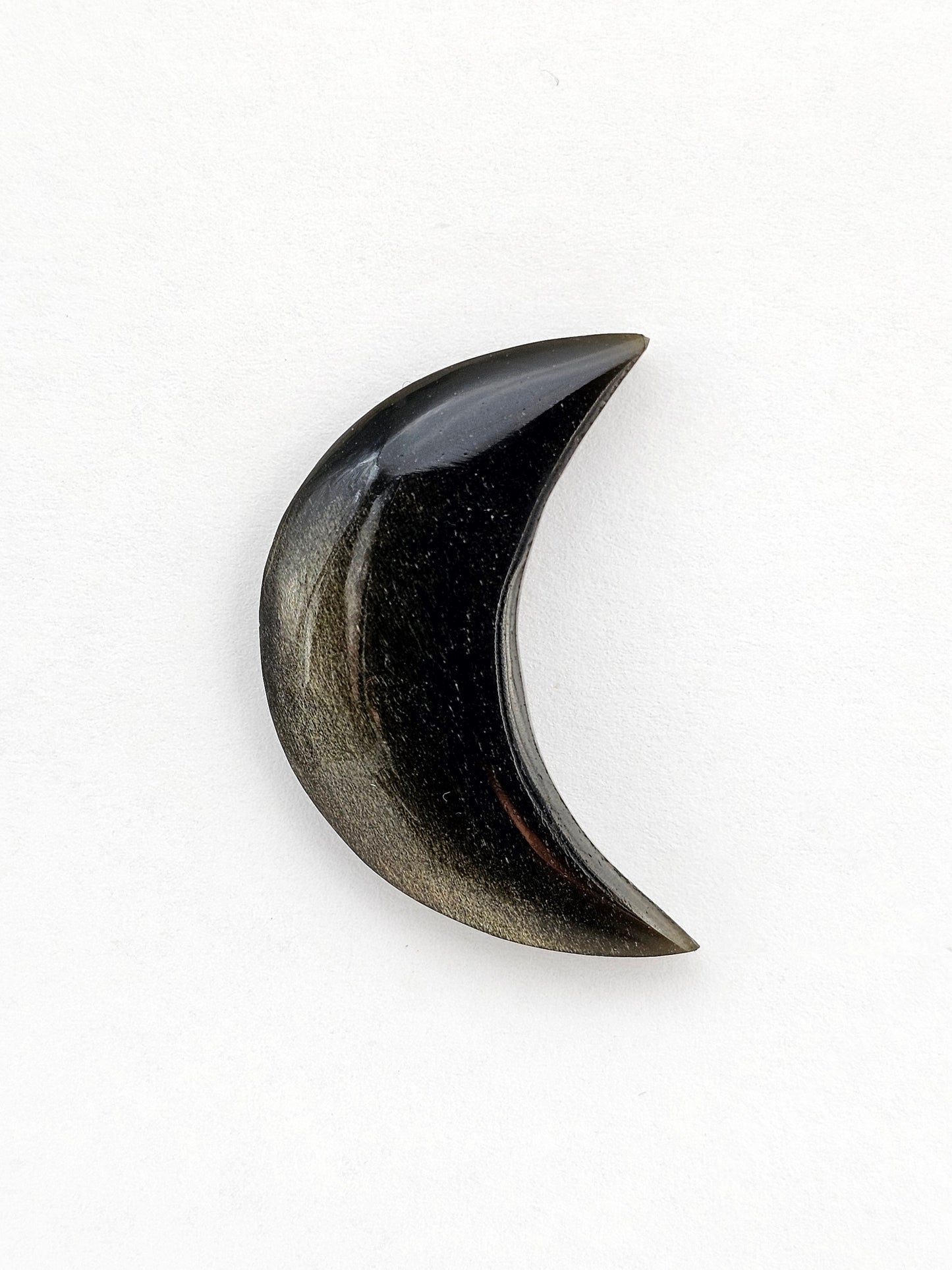 Golden Obsidian Moon Cabochon