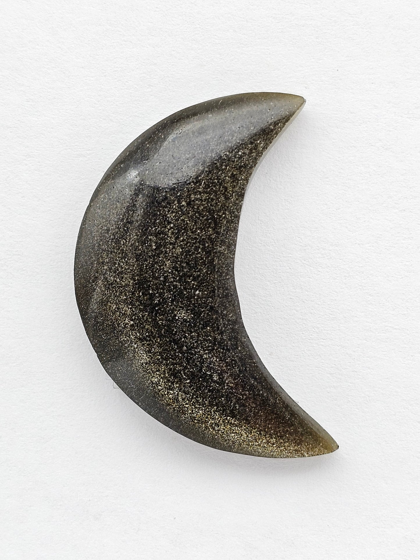 Golden Obsidian Moon Cabochon