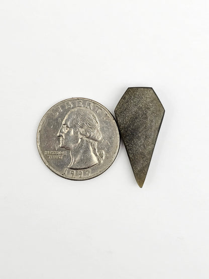 Obsidian Long Shield Cabochon