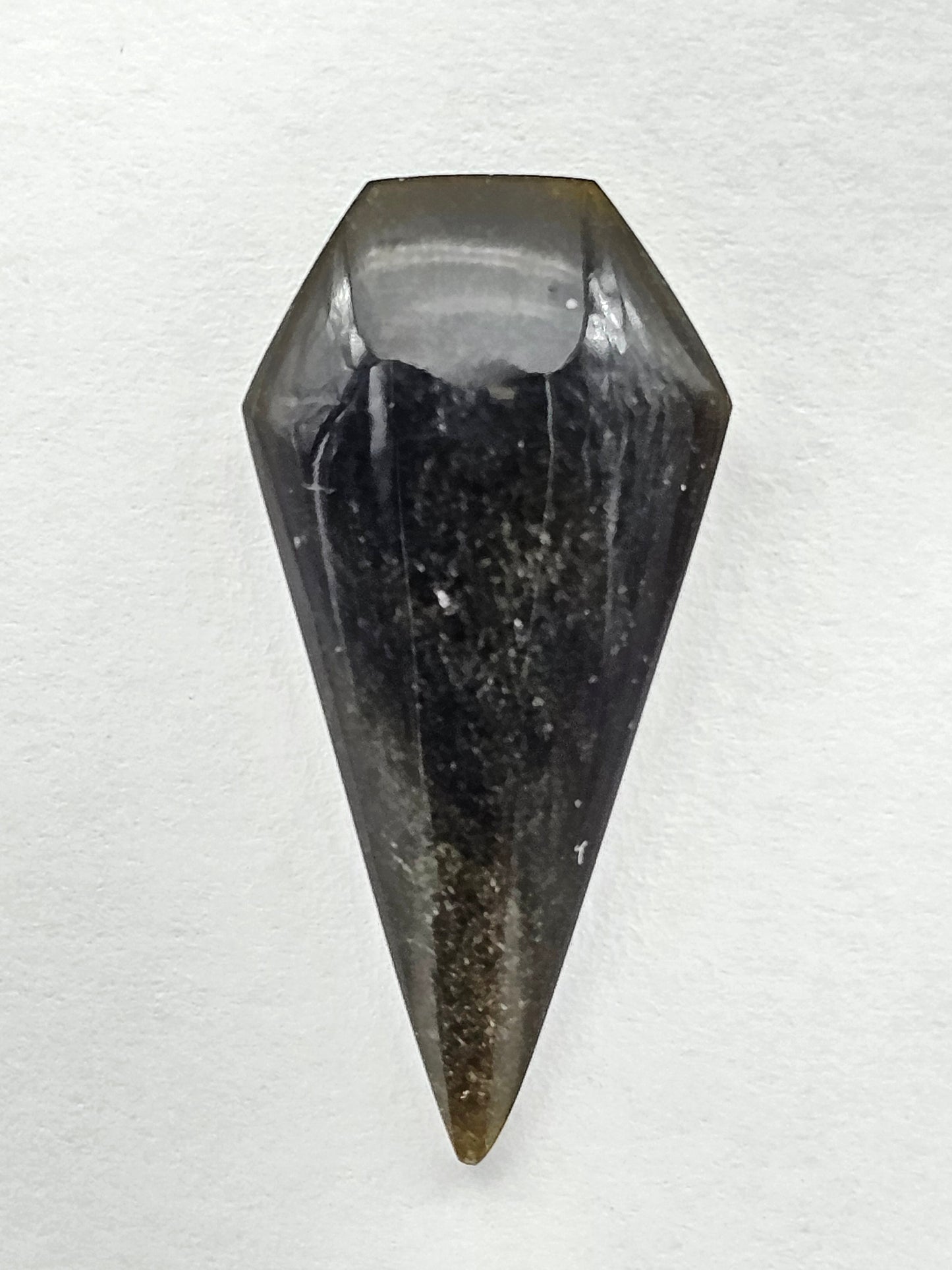Obsidian Long Shield Cabochon