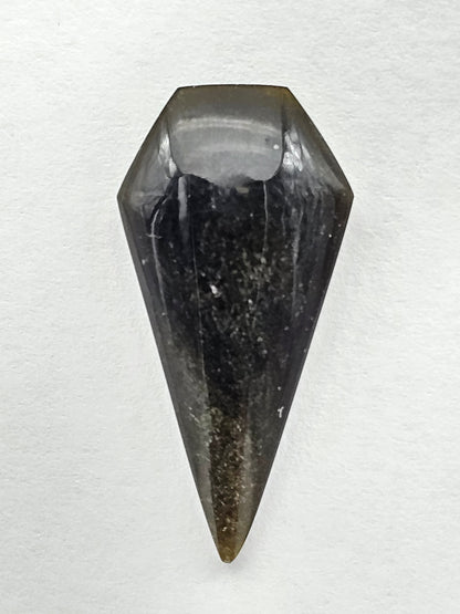 Obsidian Long Shield Cabochon