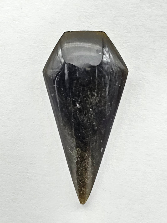 Obsidian Long Shield Cabochon