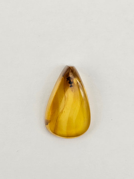 Amber Authentic Cabochon with Bug Inclusion
