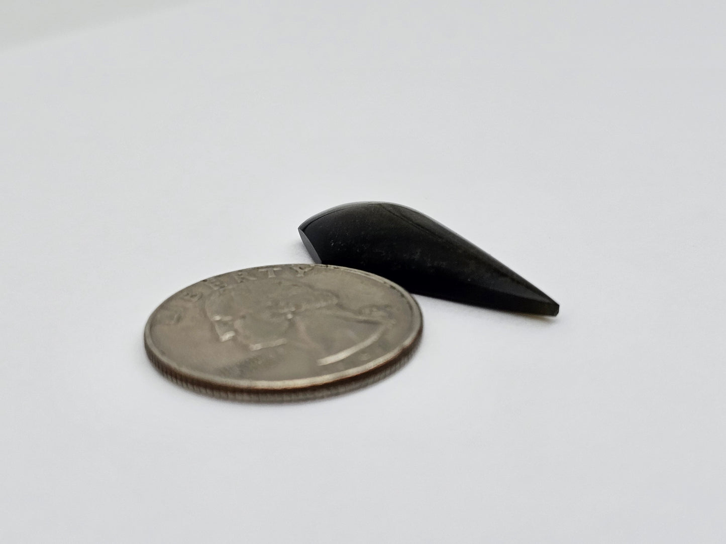 Obsidian Long Shield Cabochon
