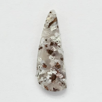 Chalcedony with Native Copper Agate Cabochon