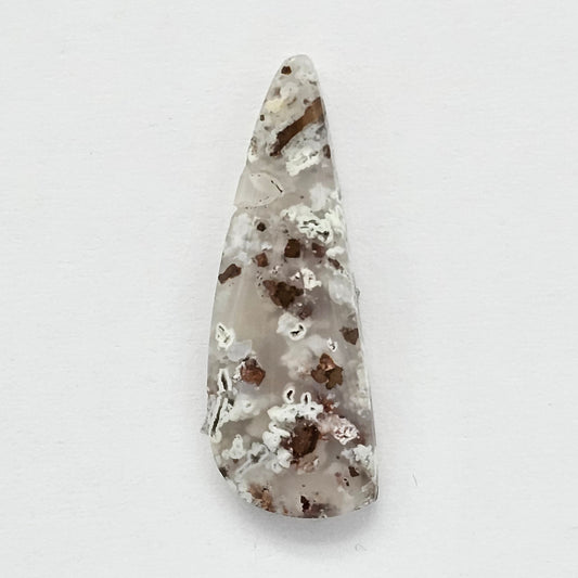 Chalcedony with Native Copper Agate Cabochon