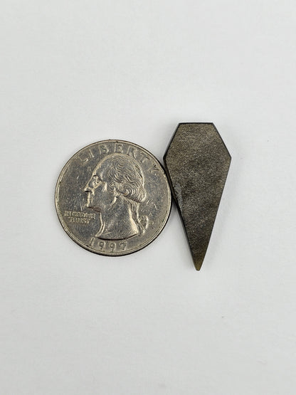 Obsidian Long Shield Cabochon