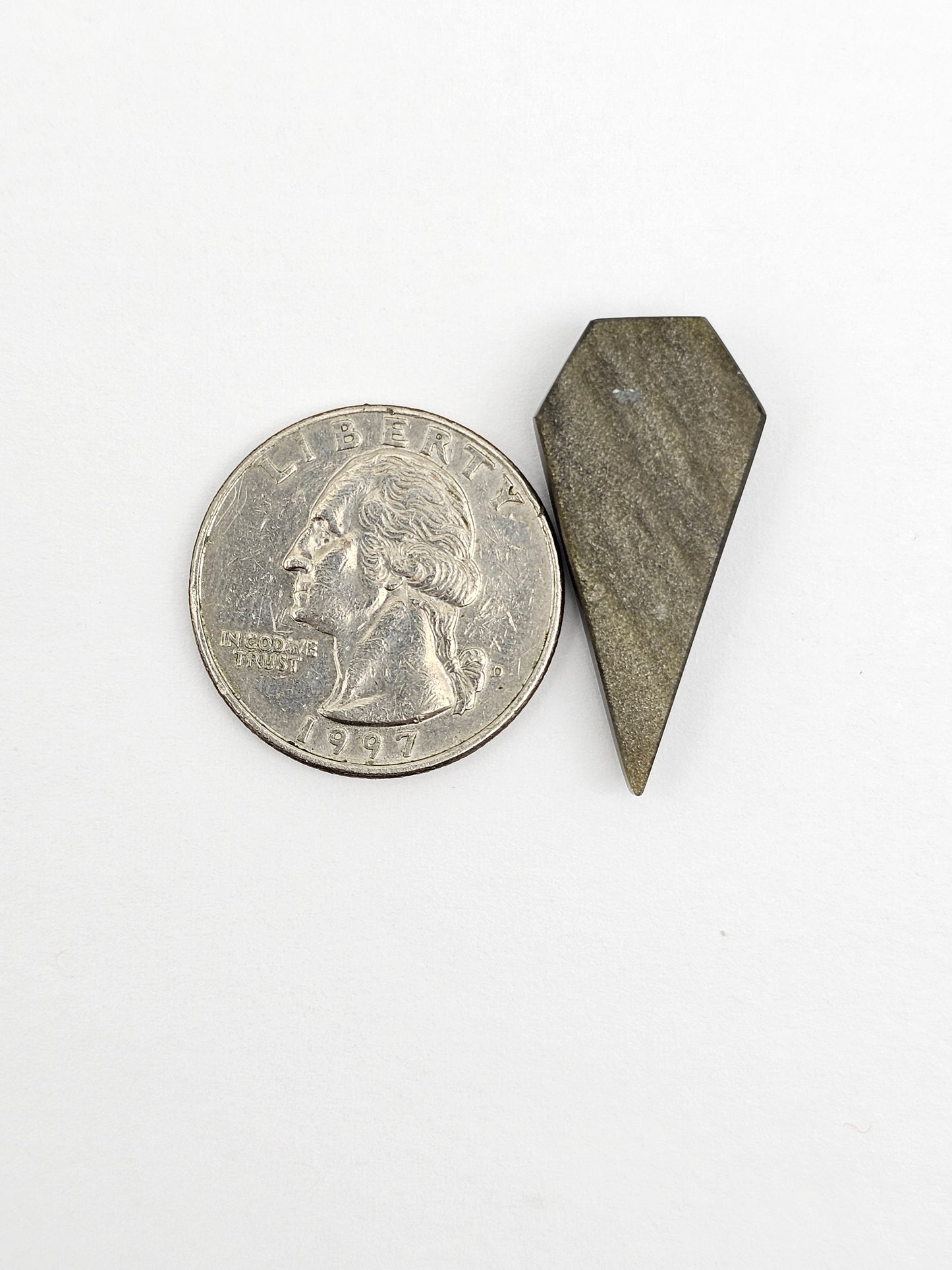 Obsidian Long Shield Cabochon