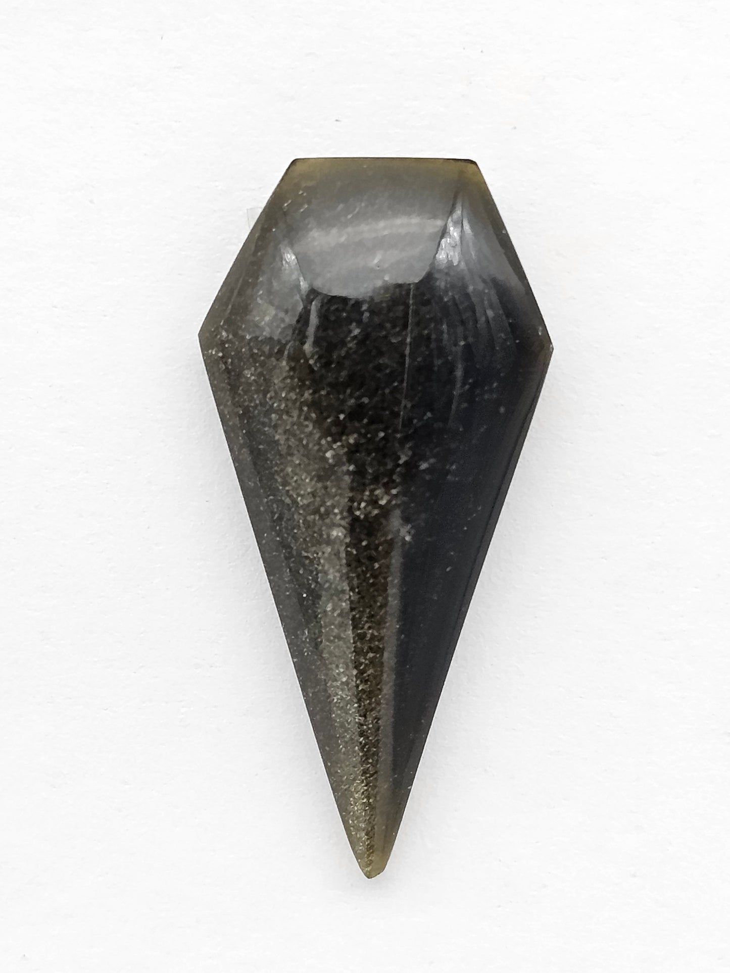 Obsidian Long Shield Cabochon