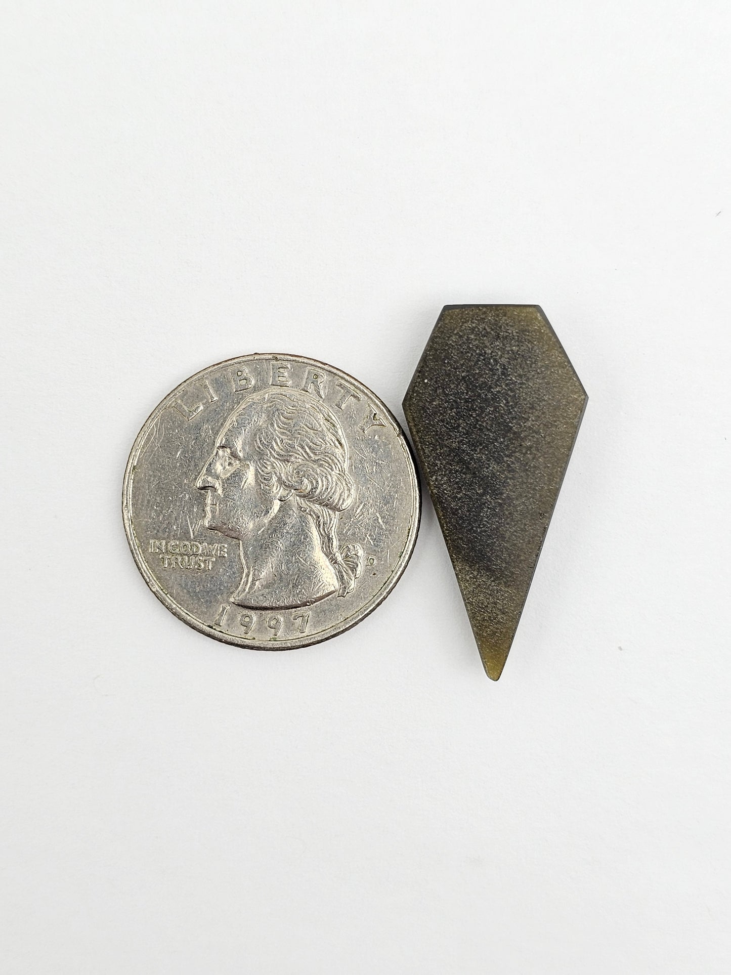 Obsidian Long Shield Cabochon