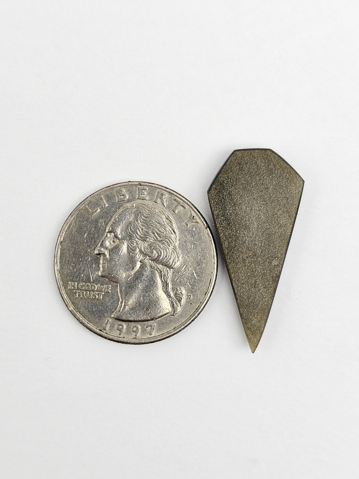 Obsidian Long Shield Cabochon