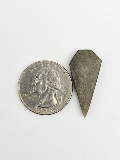 Obsidian Long Shield Cabochon