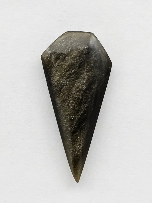 Obsidian Long Shield Cabochon