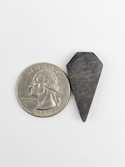 Obsidian Long Shield Cabochon