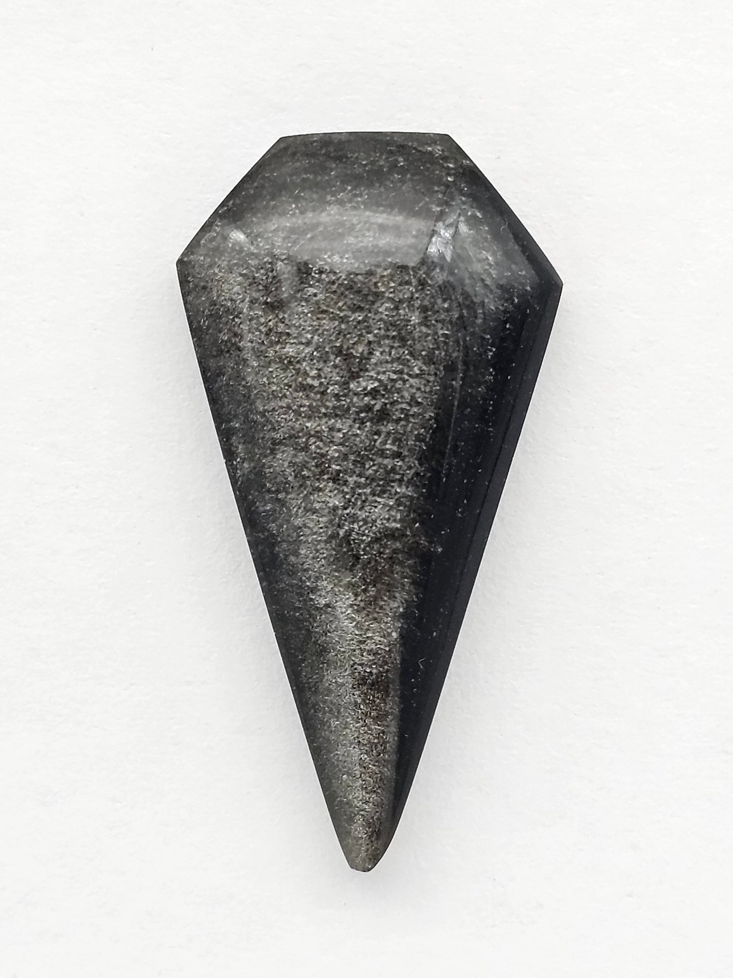 Obsidian Long Shield Cabochon