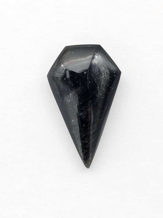 Obsidian Long Shield Cabochon