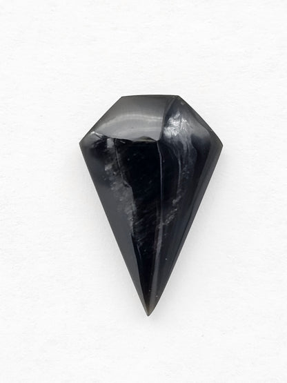 Obsidian Long Shield Cabochon