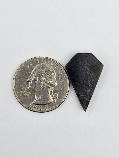 Obsidian Long Shield Cabochon