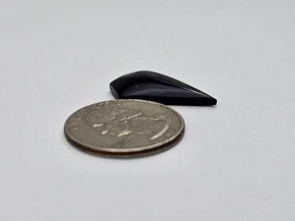 Obsidian Long Shield Cabochon