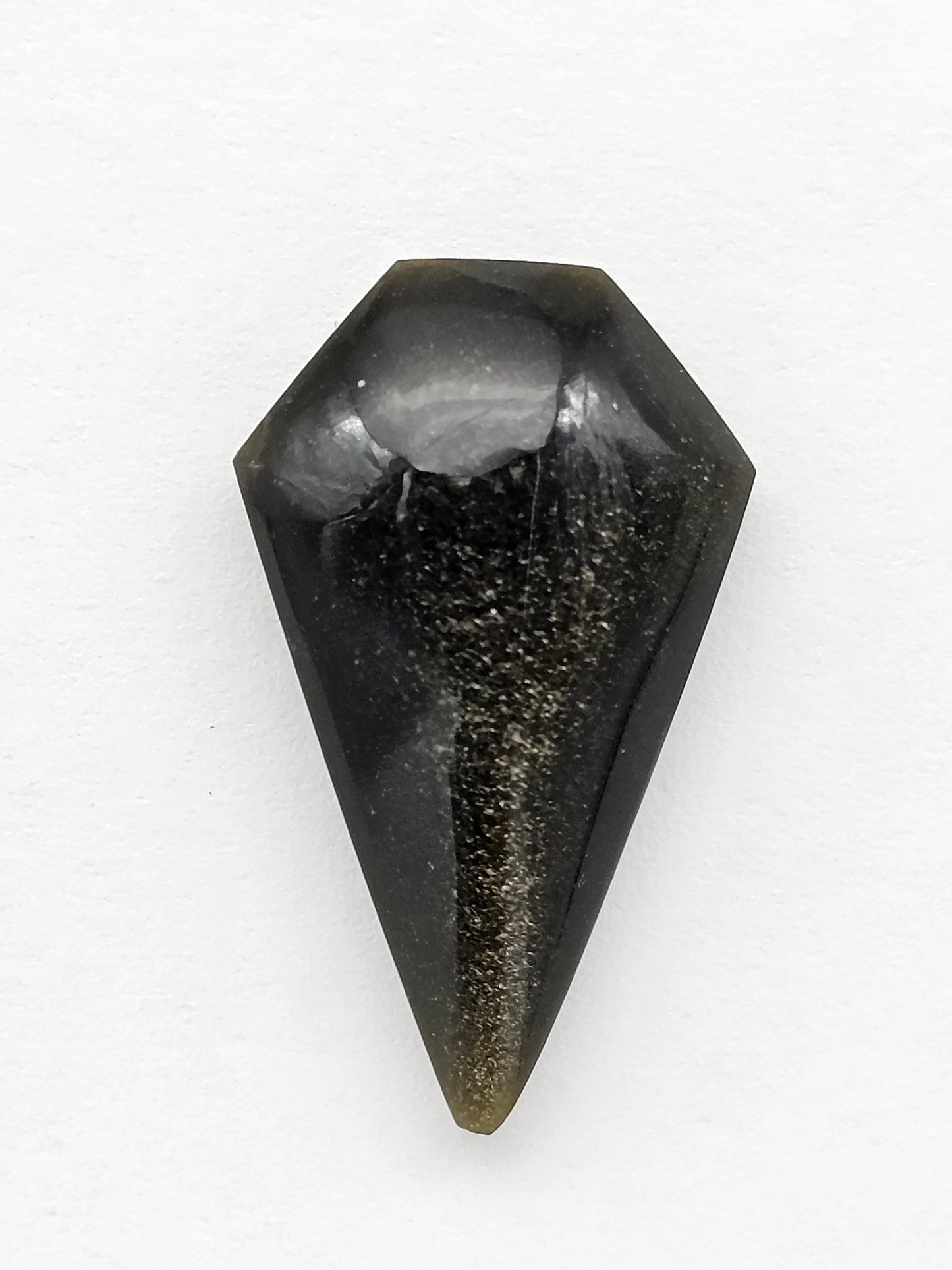 Obsidian Long Shield Cabochon