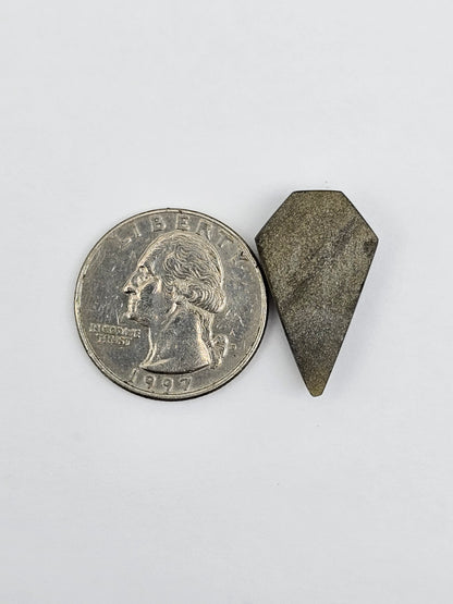 Obsidian Long Shield Cabochon