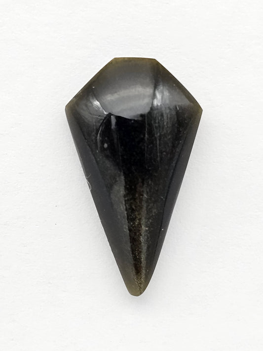 Obsidian Long Shield Cabochon