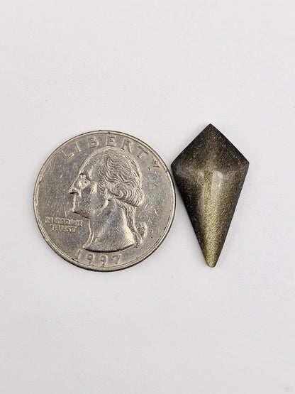 Obsidian Long Diamond Cabochon