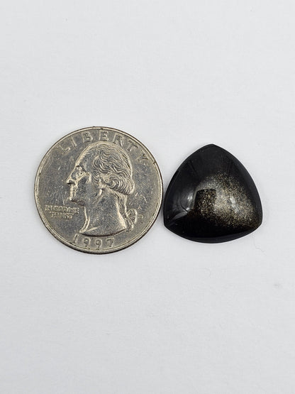 Obsidian Large Triangle Cabochon