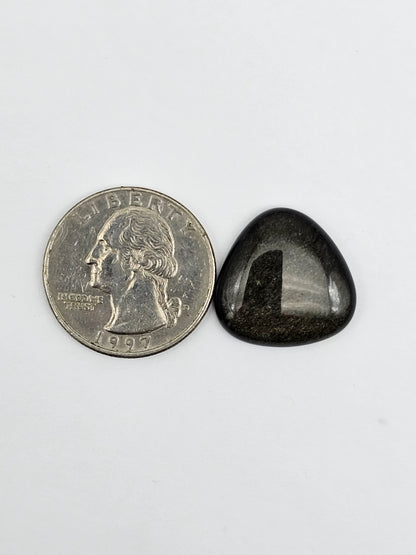 Obsidian Large Triangle Cabochon