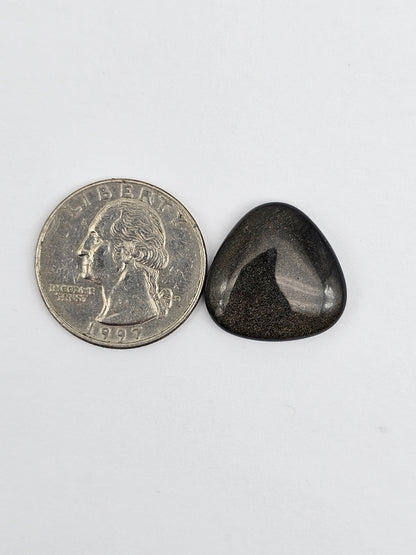 Obsidian Large Triangle Cabochon