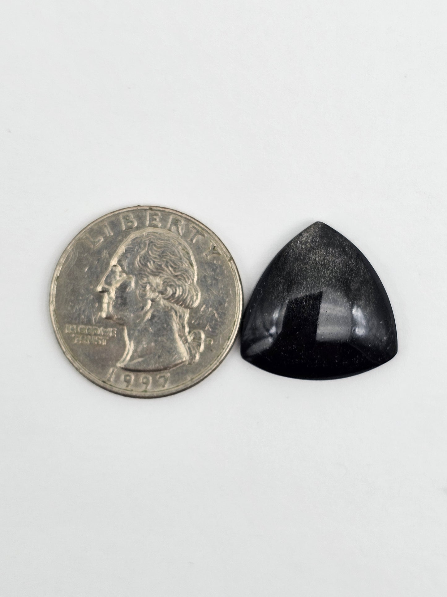 Obsidian Large Triangle Cabochon