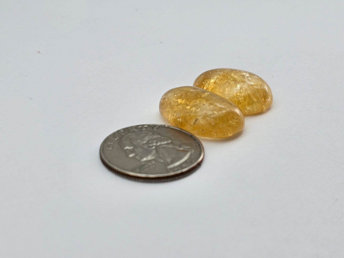 Citrine Silica Cabochon Set