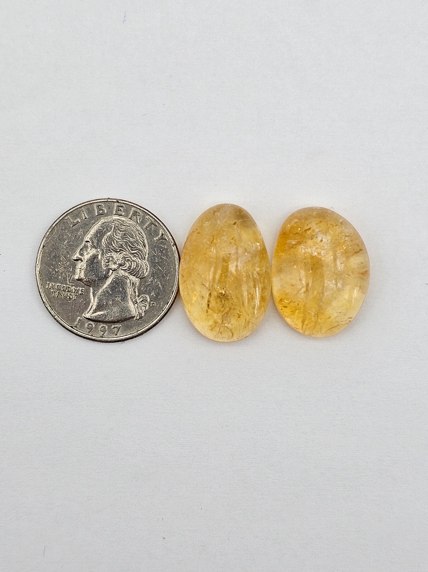 Citrine Silica Cabochon Set