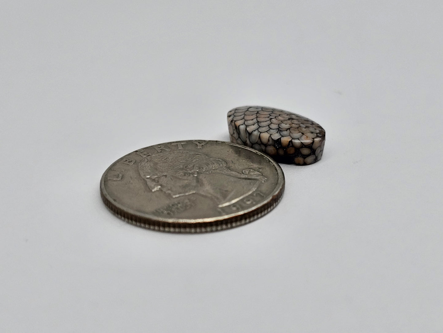 Snake skin agate cabochon