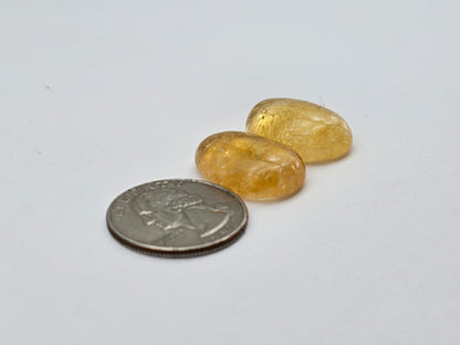 Citrine Silica Cabochon Set