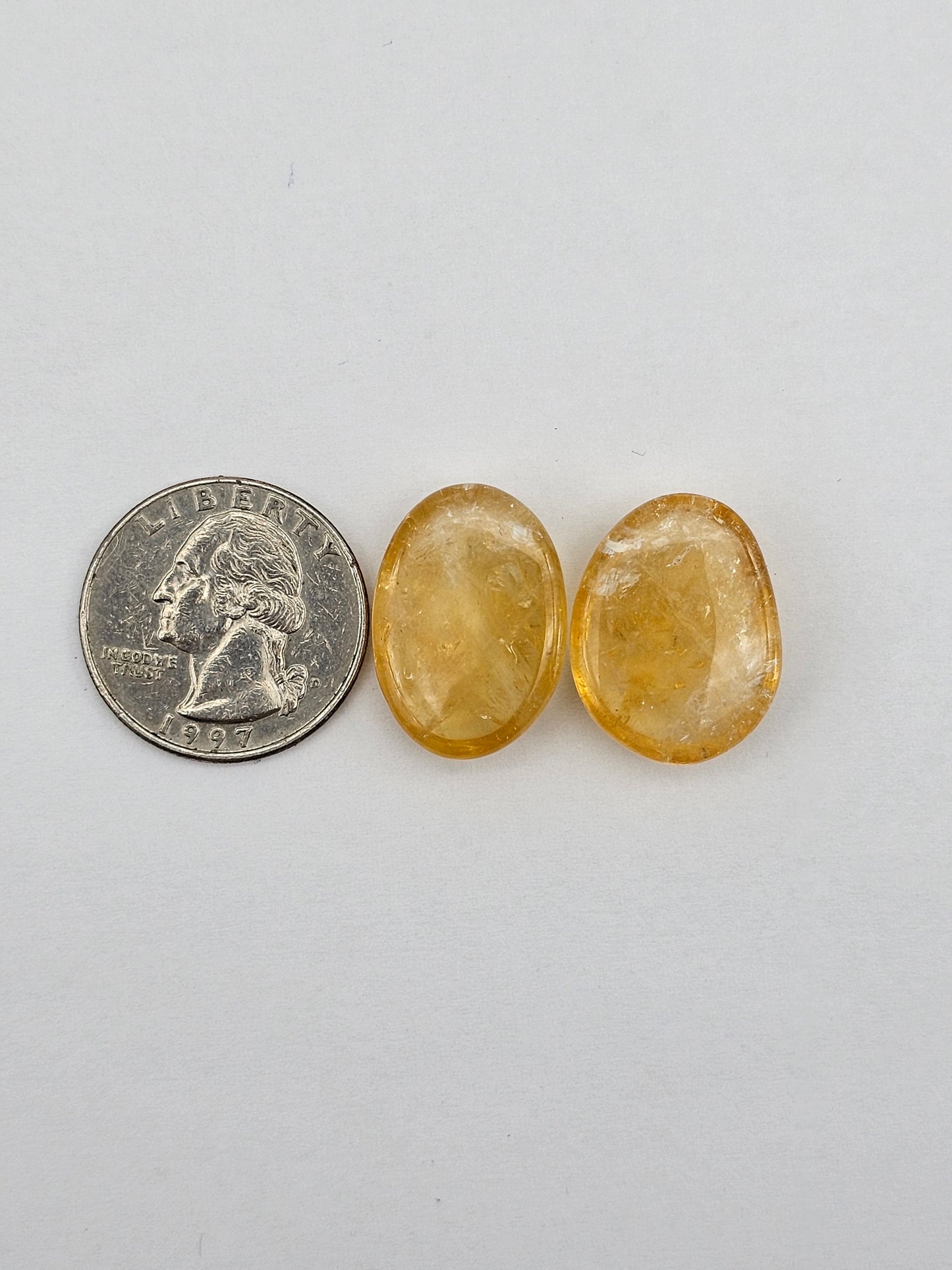 Citrine Silica Cabochon Set