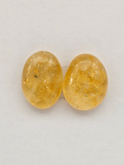 Citrine Silica Cabochon Set