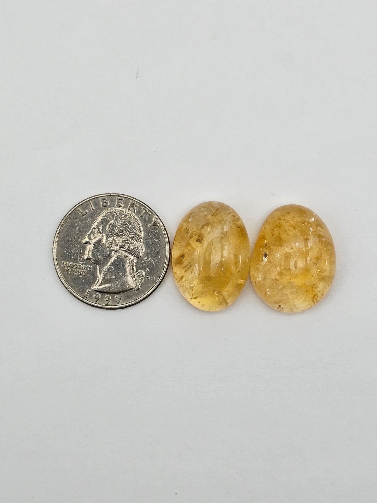 Citrine Silica Cabochon Set