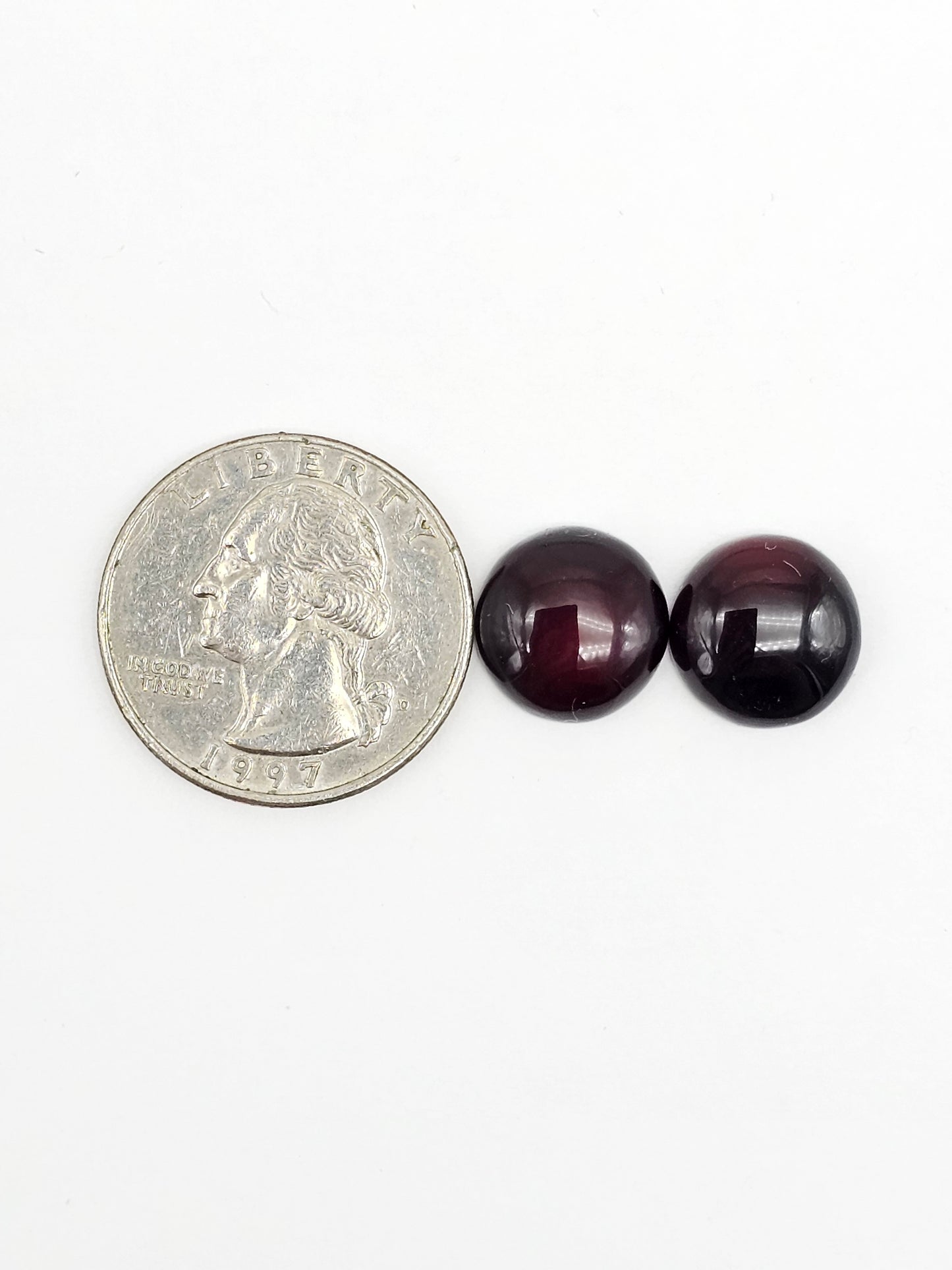 Red Amber Authentic Cabochon Pair