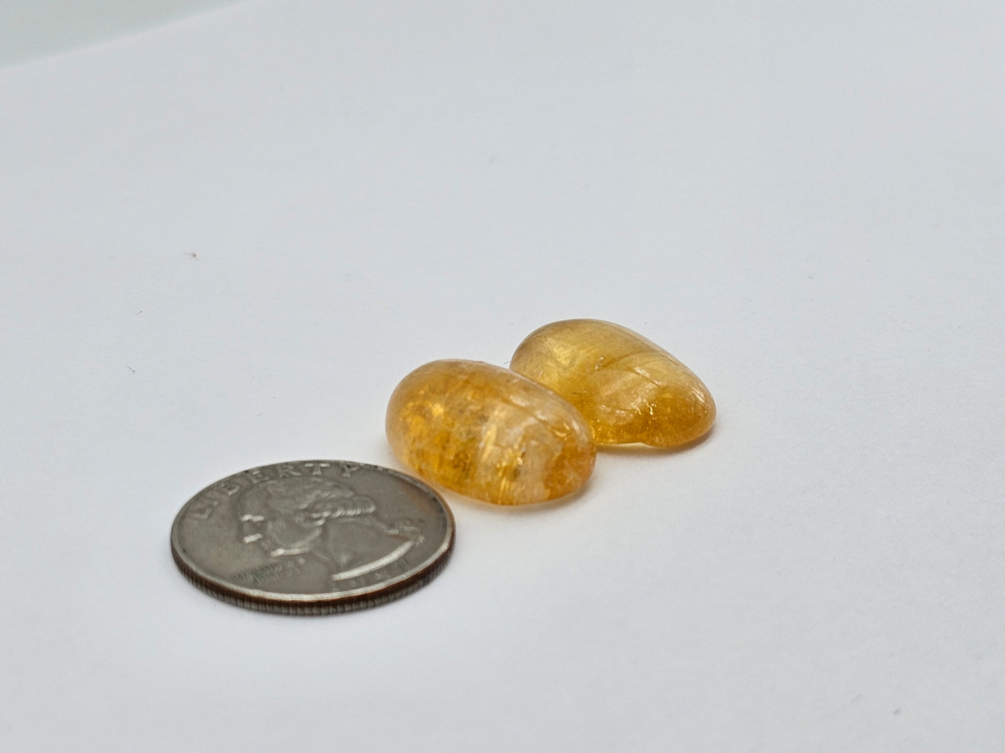 Citrine Silica Cabochon Set