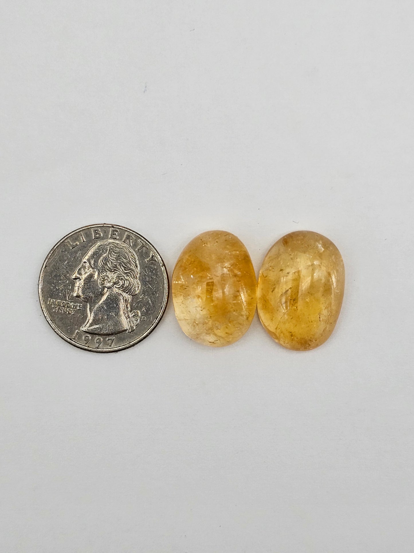 Citrine Silica Cabochon Set