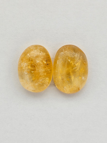 Citrine Silica Cabochon Set