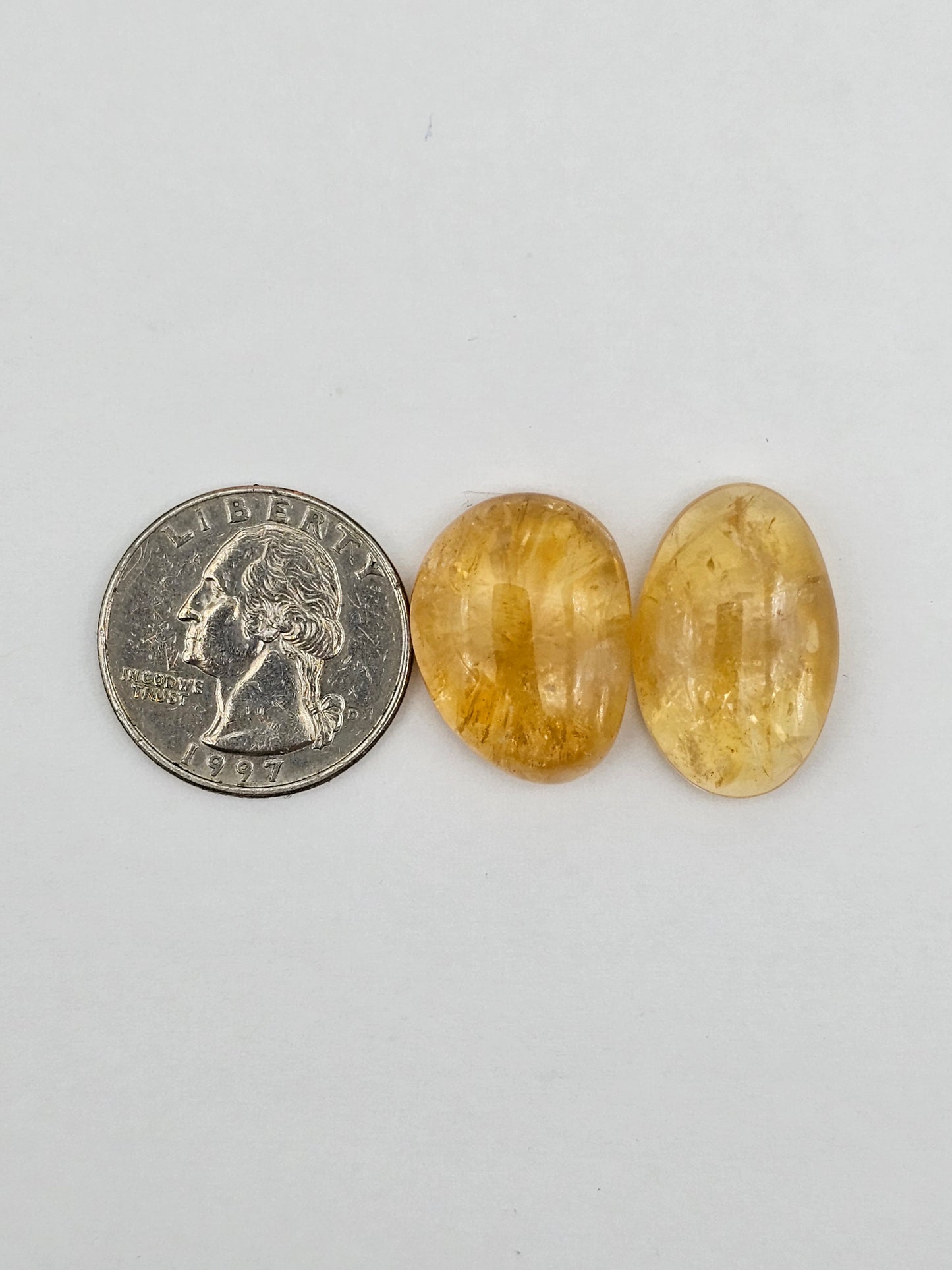 Citrine Silica Cabochon Set