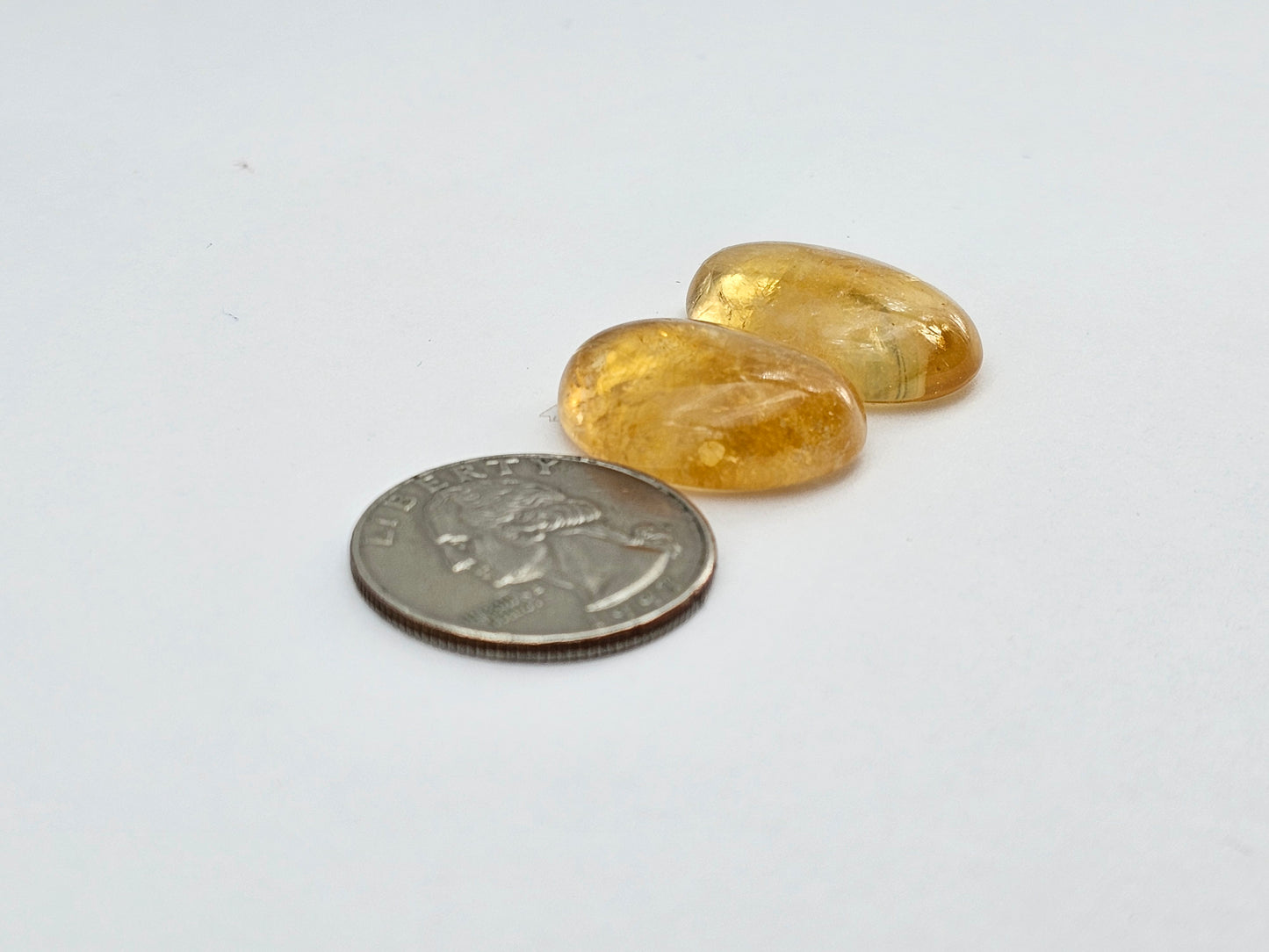 Citrine Silica Cabochon Set